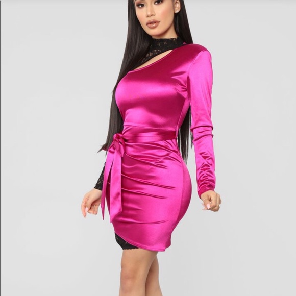 Fashion Nova Dresses & Skirts - Want To Be Famous Mini Dress - MagentaSHARE